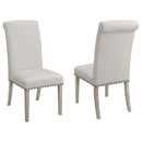 Salem Upholstered Side Chairs Rustic Smoke and Grey (Set of 2) - Furniture Now (CA)