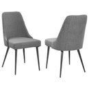 Alan Upholstered Dining Chairs Grey (Set of 2) - Furniture Now (CA)