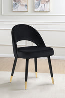 Lindsey Arched Back Upholstered Side Chairs Black (Set of 2) - Furniture Now (CA)