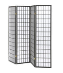 Roberto 4-panel Folding Screen Dark Grey and White - Furniture Now (CA)