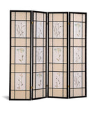 Catabella 4-panel Floral Print Folding Screen Multi-color - Furniture Now (CA)