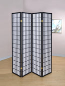 Roberto 4-panel Folding Screen Black and White - Furniture Now (CA)