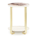 Aico Michael Amini Ariana Chairside Table, Gold - Furniture Now (CA)