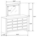 Briana Dresser With Mirror - Furniture Now (CA)