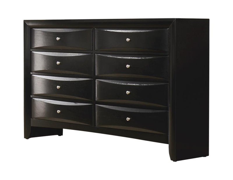 Briana Rectangular 8-drawer Dresser Black - Furniture Now (CA)