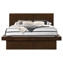 Jessica Eastern King & Queen Platform Bed with Rail Seating Cappuccino - Furniture Now (CA)