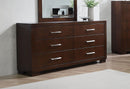 Jessica 6-drawer Dresser Cappuccino - Furniture Now (CA)