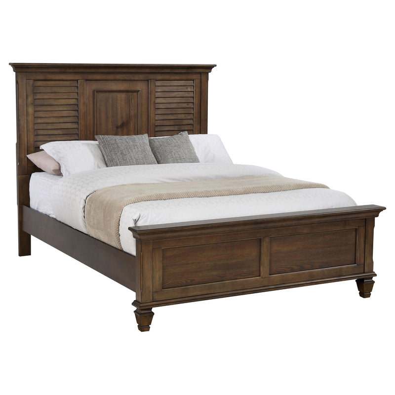 Franco Eastern King & Queen Panel Bed Antique White & Oak - Furniture Now (CA)