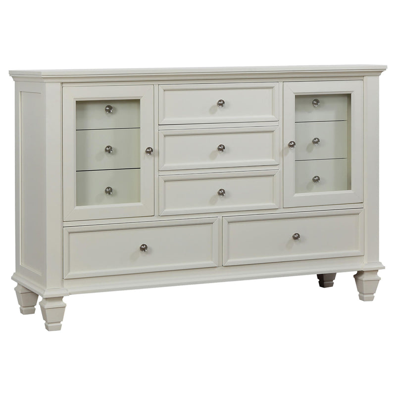 Sandy Beach 11-drawer Rectangular Dresser Cream White - Furniture Now (CA)