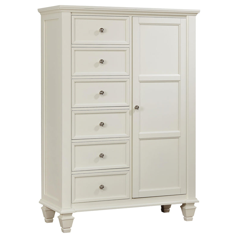 Sandy Beach 8-drawer Door Chest Storage Cream White - Furniture Now (CA)