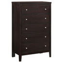 Carlton 5-drawer Rectangular Chest Cappuccino - Furniture Now (CA)