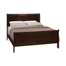 Louis Philippe Eastern King & Queen Panel Sleigh Bed Cappuccino - Furniture Now (CA)