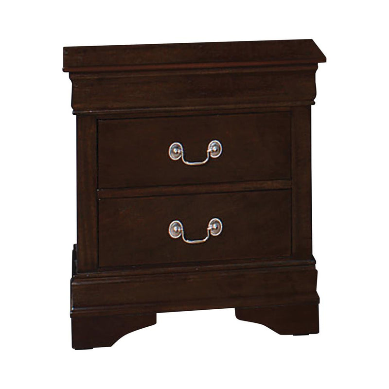 Louis Philippe 2-drawer Nightstand Cappuccino - Furniture Now (CA)