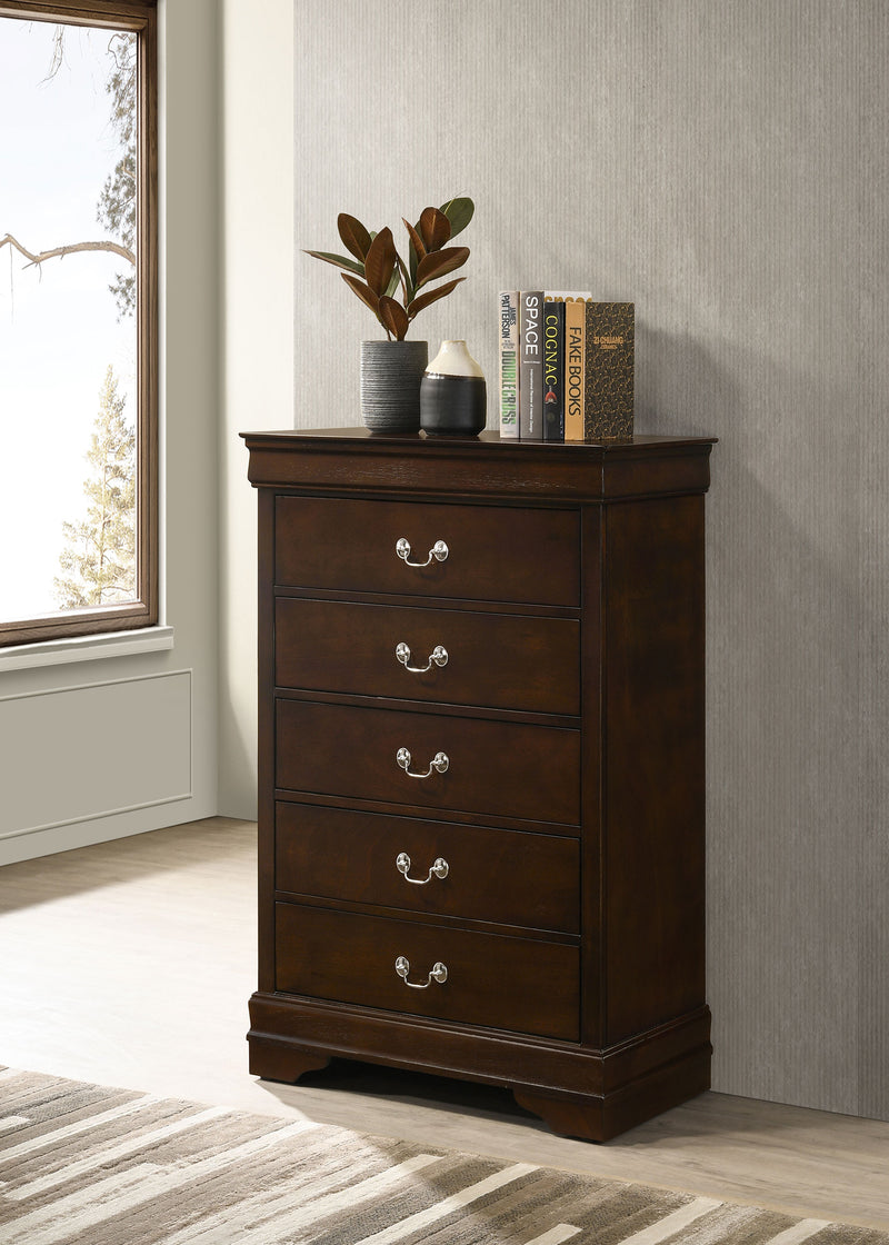 Louis Philippe Chest Brown - Furniture Now (CA)