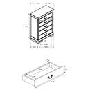 Louis Philippe Chest Brown - Furniture Now (CA)