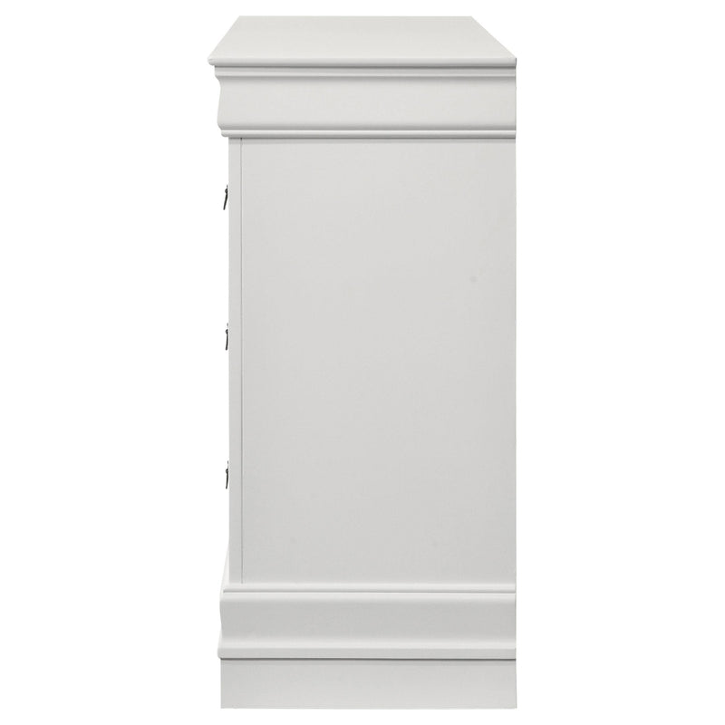 Louis Philippe 6-drawer Dresser White - Furniture Now (CA)