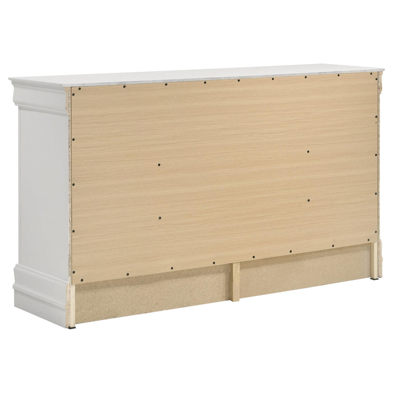 Louis Philippe 6-drawer Dresser White - Furniture Now (CA)