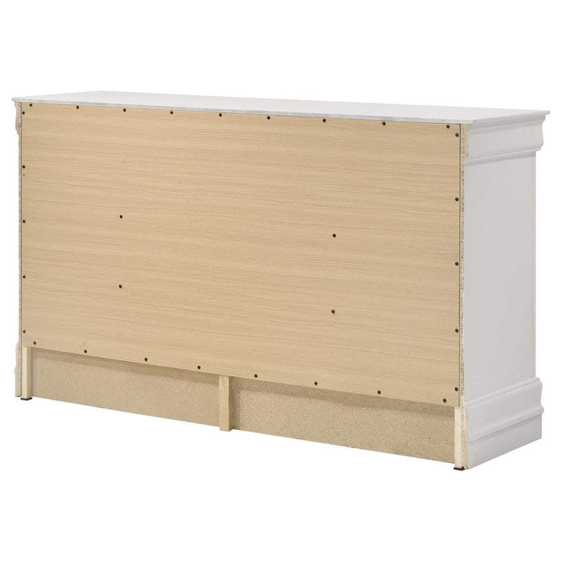 Louis Philippe 6-drawer Dresser White - Furniture Now (CA)