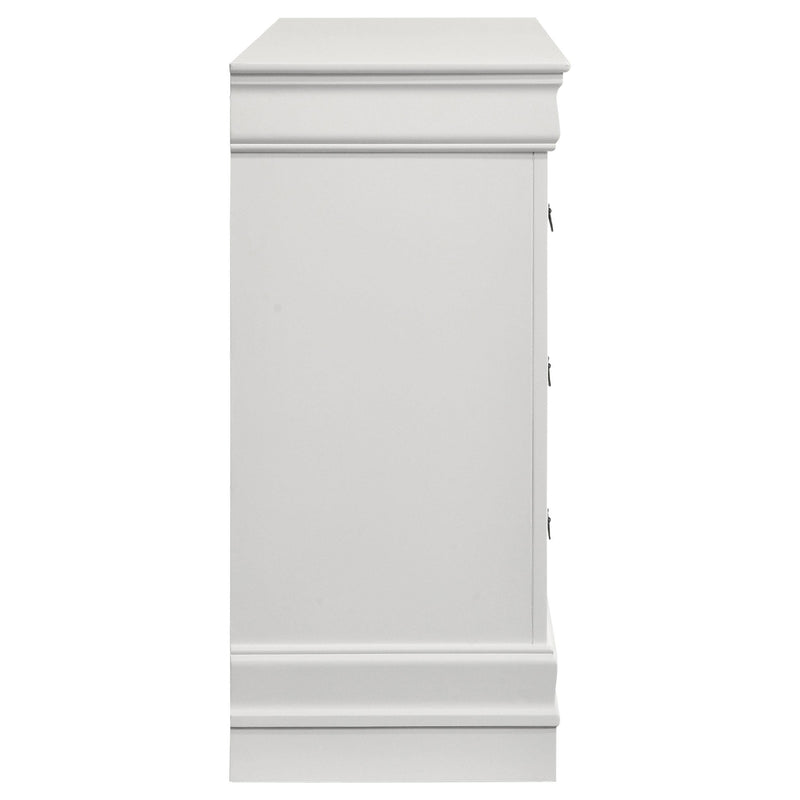 Louis Philippe 6-drawer Dresser White - Furniture Now (CA)