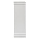 Louis Philippe 5-drawer Bedroom Chest White - Furniture Now (CA)