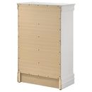Louis Philippe 5-drawer Bedroom Chest White - Furniture Now (CA)