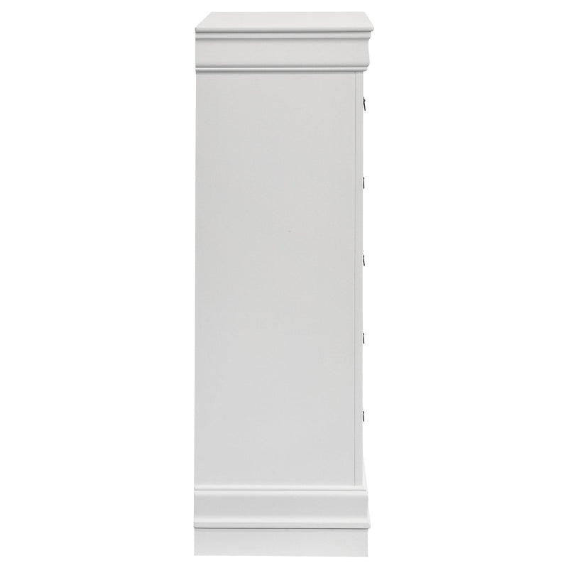 Louis Philippe 5-drawer Bedroom Chest White - Furniture Now (CA)