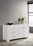 Jessica 6-drawer Dresser White - Furniture Now (CA)