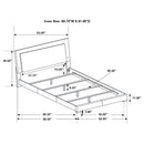 Felicity Panel Bed with LED Lighting