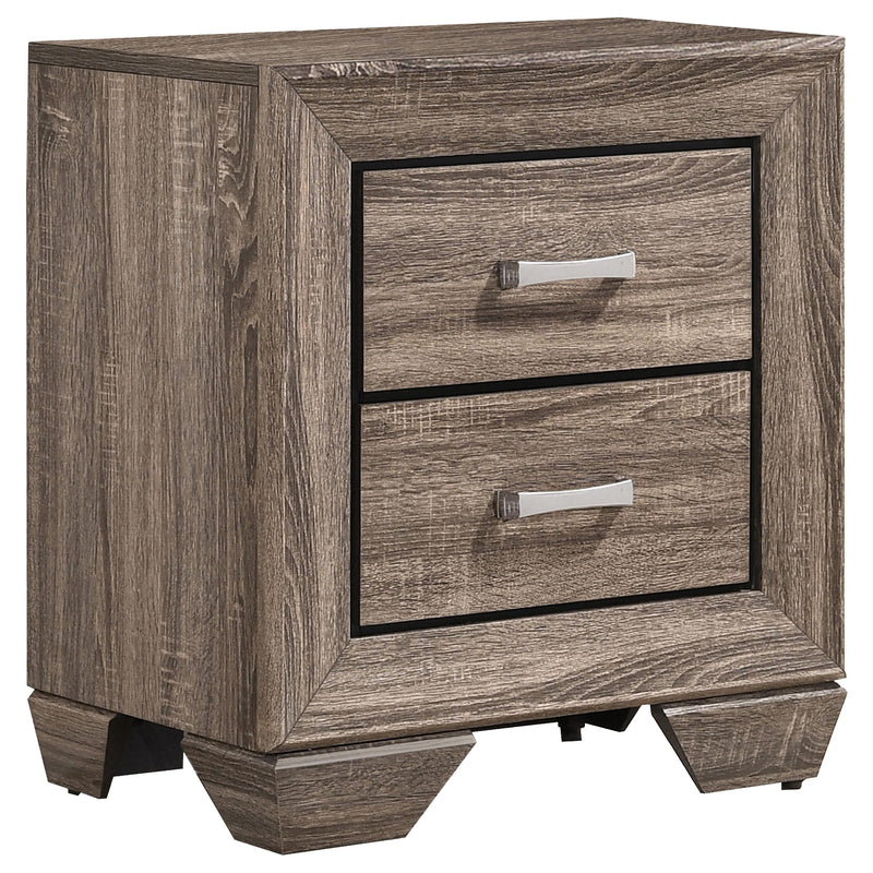 Kauffman 2-drawer Nightstand Washed Taupe - Furniture Now (CA)