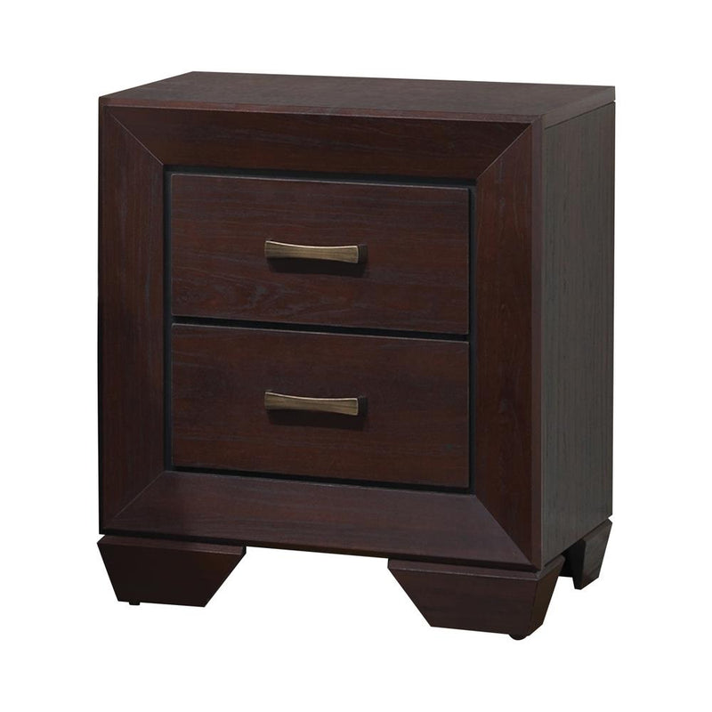 Kauffman 2-drawer Nightstand Dark Cocoa - Furniture Now (CA)