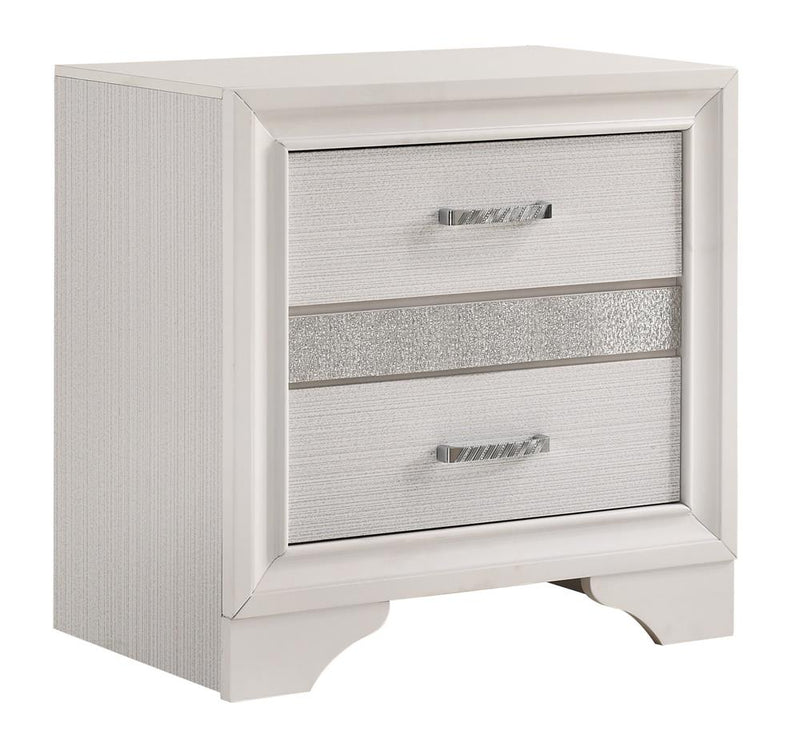 Miranda 2-drawer Nightstand Tray White - Furniture Now (CA)