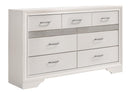 Miranda 7-drawer Dresser White and Rhinestone - Furniture Now (CA)