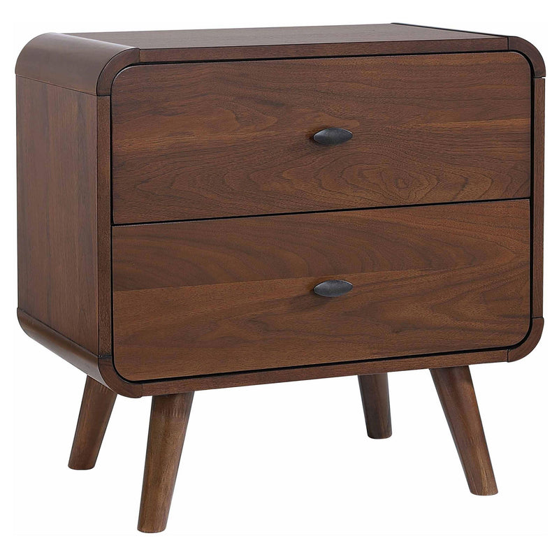 Robyn 2-drawer Nightstand Dark Walnut - Furniture Now (CA)