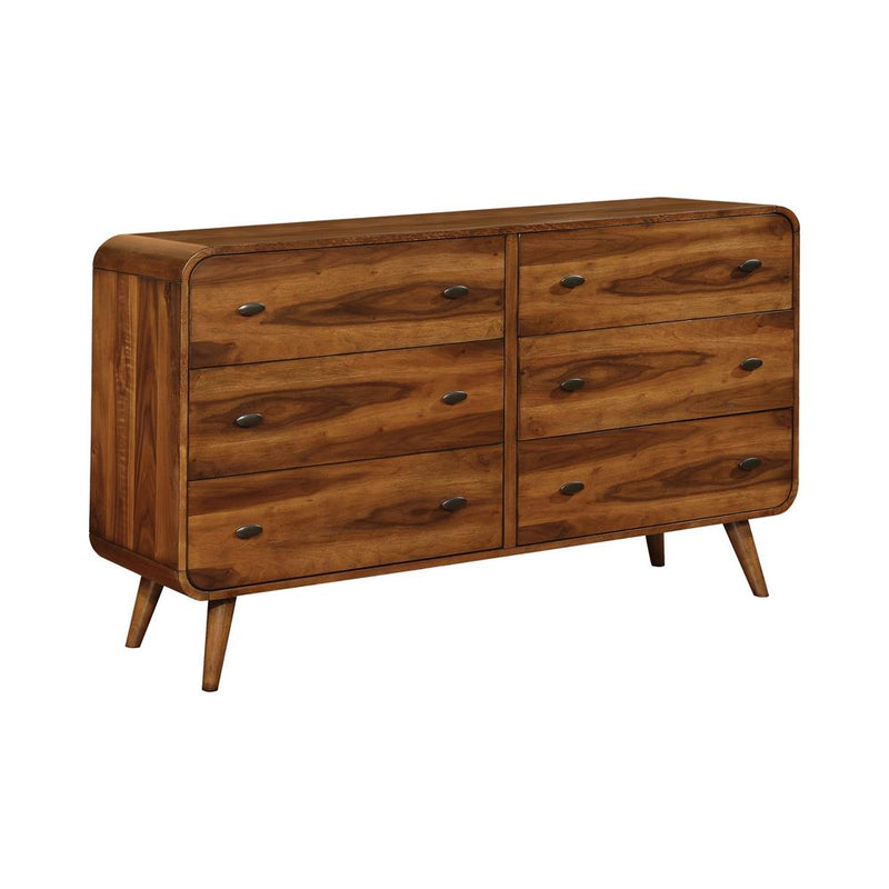 Robyn 6-drawer Dresser Dark Walnut - Furniture Now (CA)