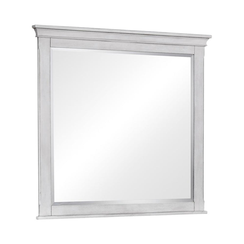 Franco Rectangular Dresser Mirror Antique White - Furniture Now (CA)