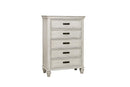 Franco 5-drawer Chest Antique White - Furniture Now (CA)