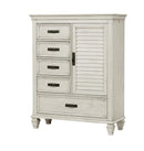 Franco 5-drawer Door Chest Antique White - Furniture Now (CA)