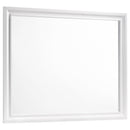 Barzini Rectangle Dresser Mirror White - Furniture Now (CA)