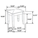 Barzini Vanity Stools - Furniture Now (CA)