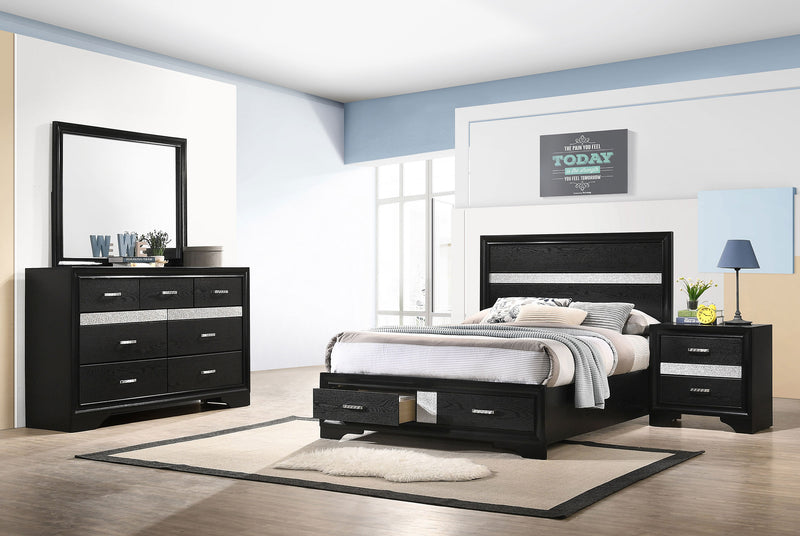 Miranda Bedroom Sets Black - Furniture Now (CA)