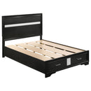 Miranda Full & Twin Storage Bed Black - Furniture Now (CA)