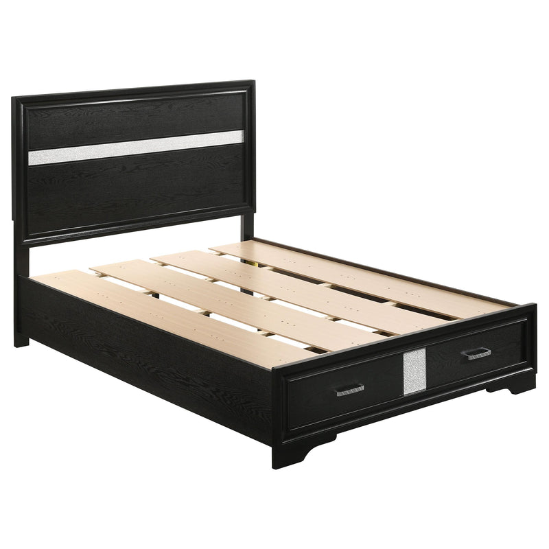 Miranda Full & Twin Storage Bed Black - Furniture Now (CA)
