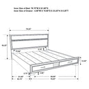 Miranda Panel Platform Storage Bed