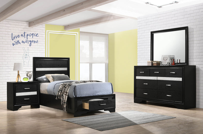 Miranda Bedroom Sets Black - Furniture Now (CA)