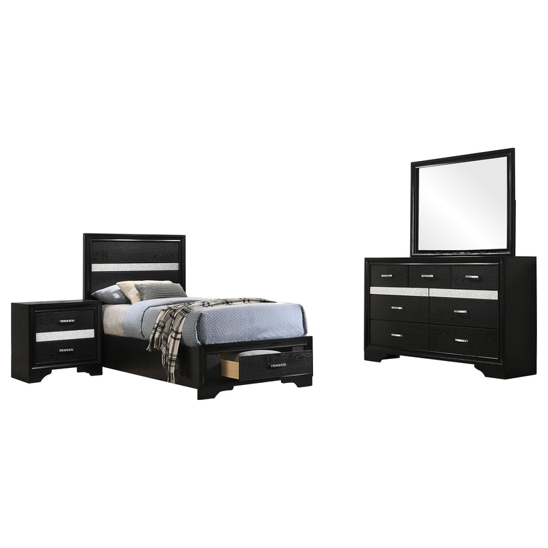 Miranda Bedroom Sets Black - Furniture Now (CA)