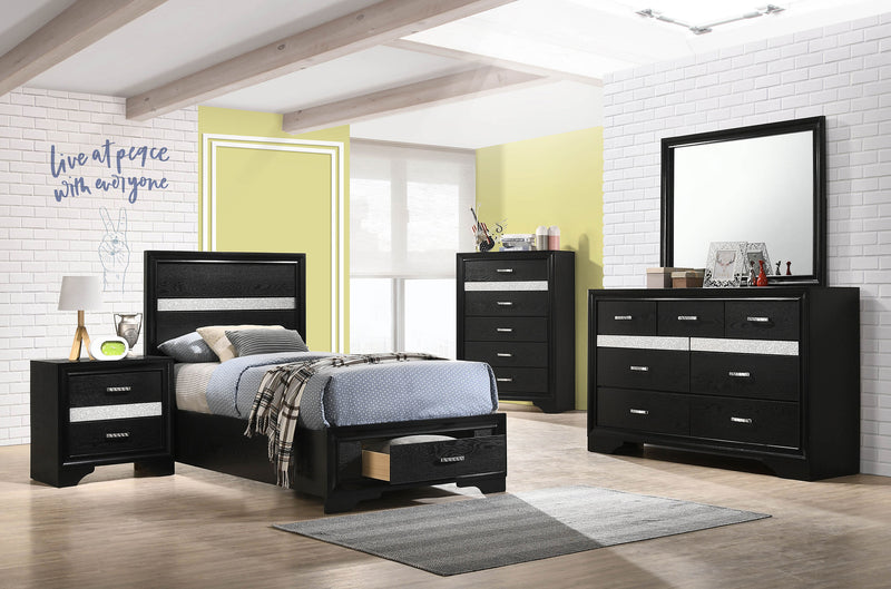 Miranda Bedroom Sets Black - Furniture Now (CA)