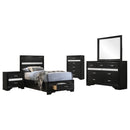 Miranda Bedroom Sets Black - Furniture Now (CA)
