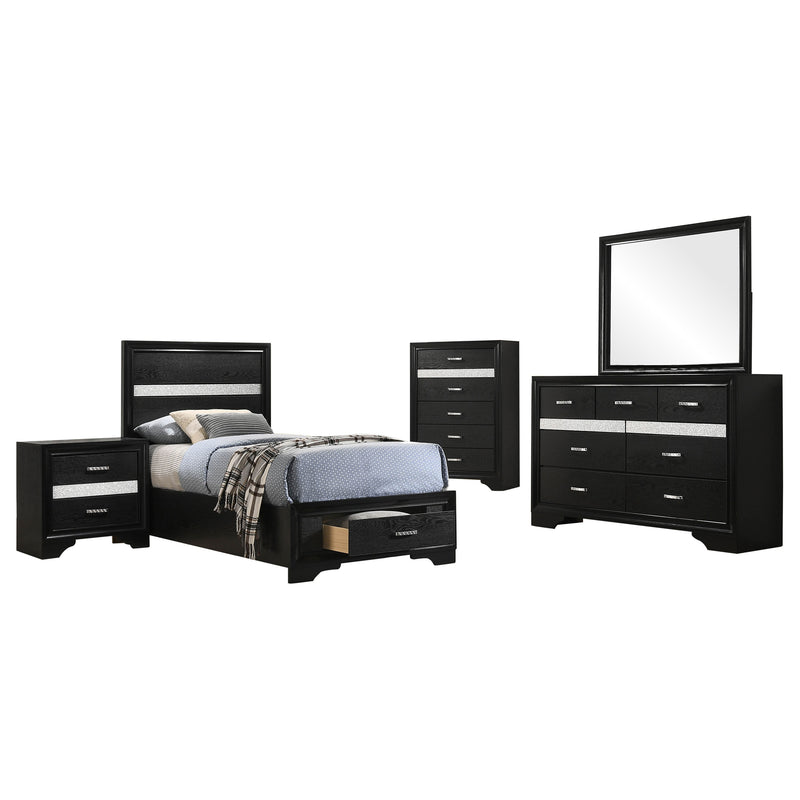 Miranda Bedroom Sets Black - Furniture Now (CA)