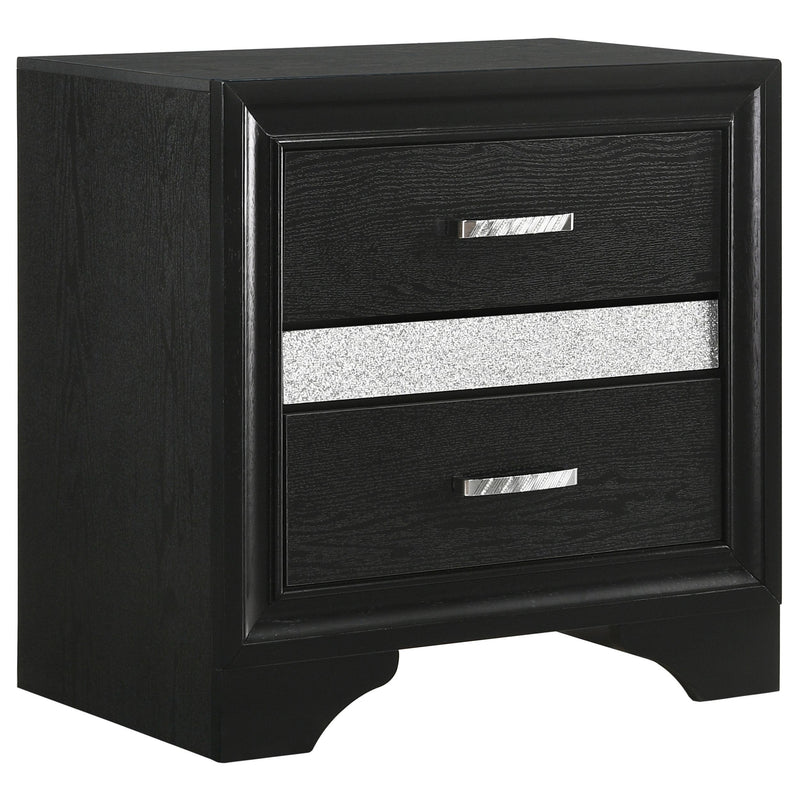 Miranda 2-drawer Nightstand Tray Black - Furniture Now (CA)