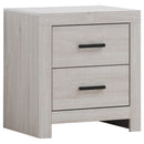 Brantford 2-drawer Nightstand Coastal White - Furniture Now (CA)